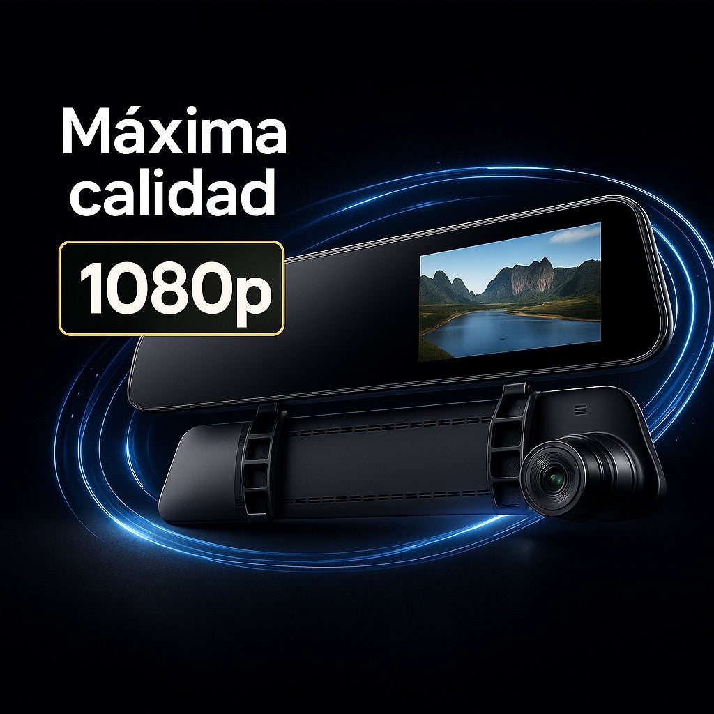 Retrovisor dashcam con cámara 1080p